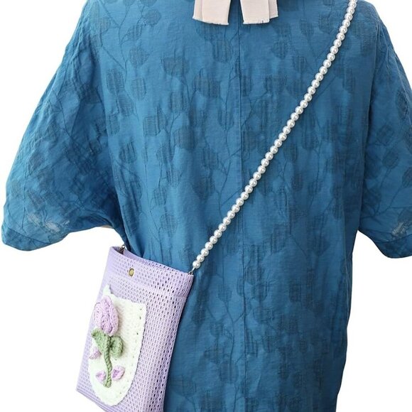 Crossbody Bag for Women & Girls - Small Mesh Purse Wallet with Original Design, - Picture 9 of 9